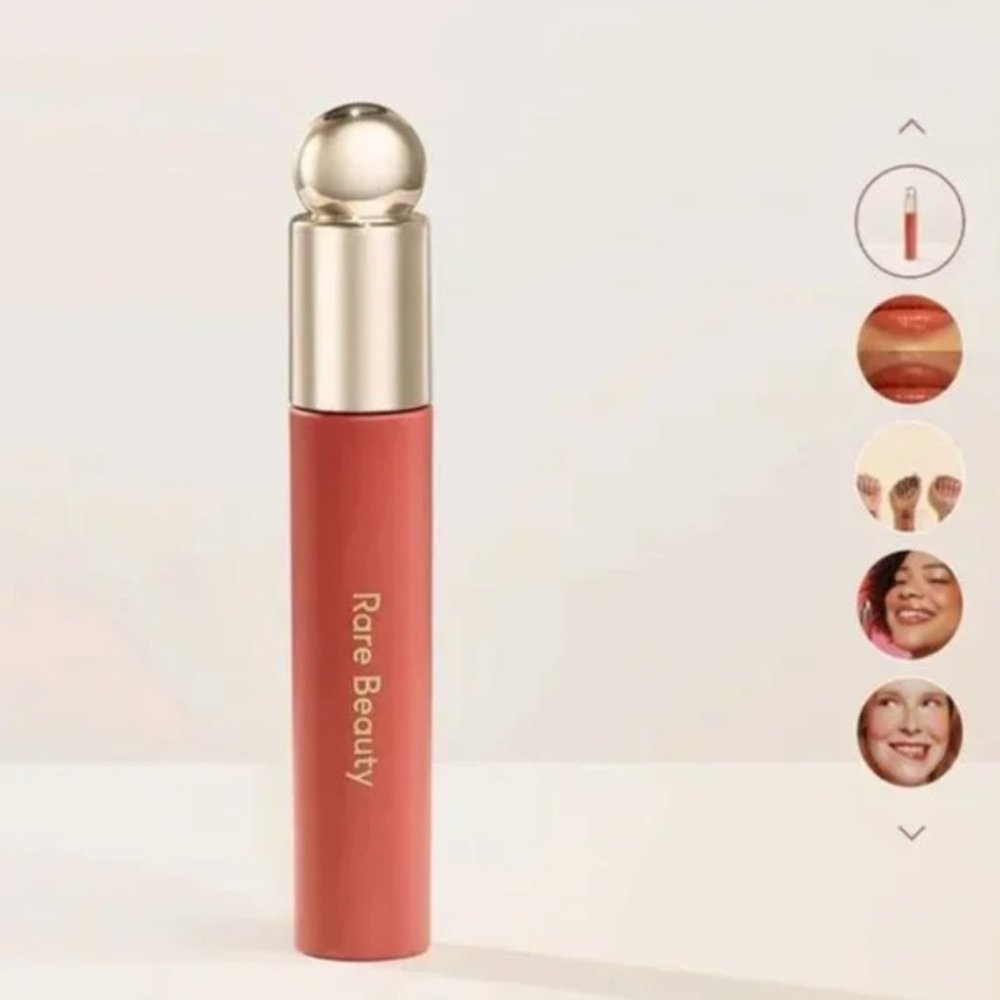 NWT Rare Beauty Soft Pinch Tinted Lip Oil in Joy (Muted Peach)